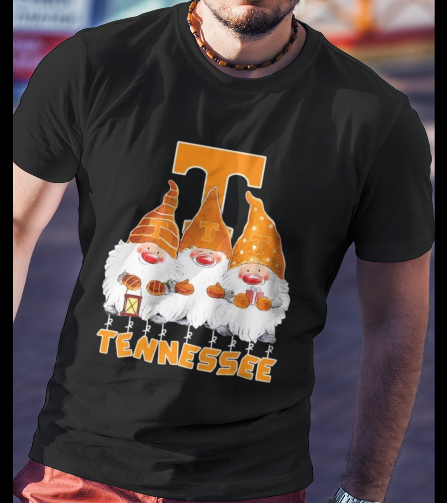 Tennessee Volunteers Christmas Gnomies With Orange T T-Shirt