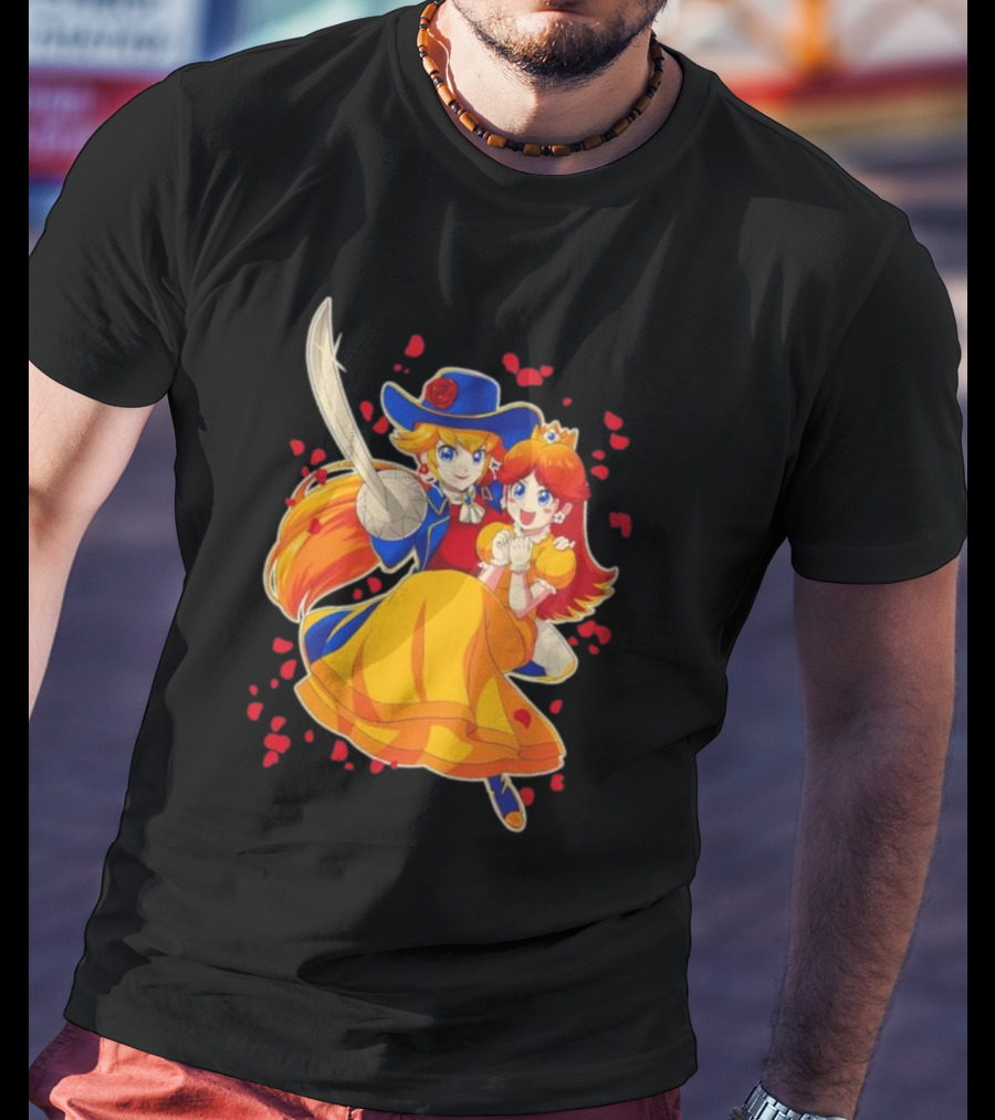 Princess To The Rescue With Heroic Duo And Heart Petals T-Shirt