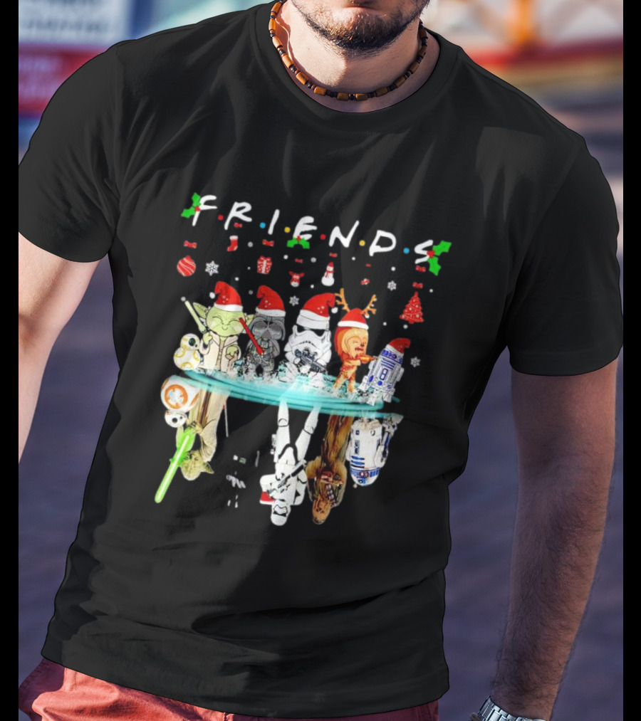 Friends Star War Character Christmas T-Shirt