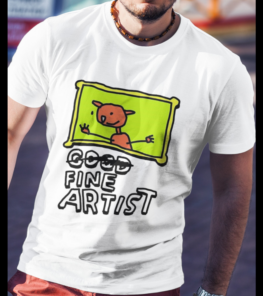 Good Fine Artist Drawing In Frame T-Shirt