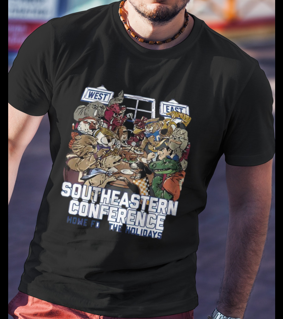Southeastern Conference West East Rivalry Home For The Holidays T-Shirt