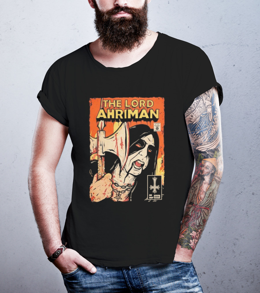 The Lord Ahriman Comic Axe Blood 20 Sep 666 Cover T-Shirt