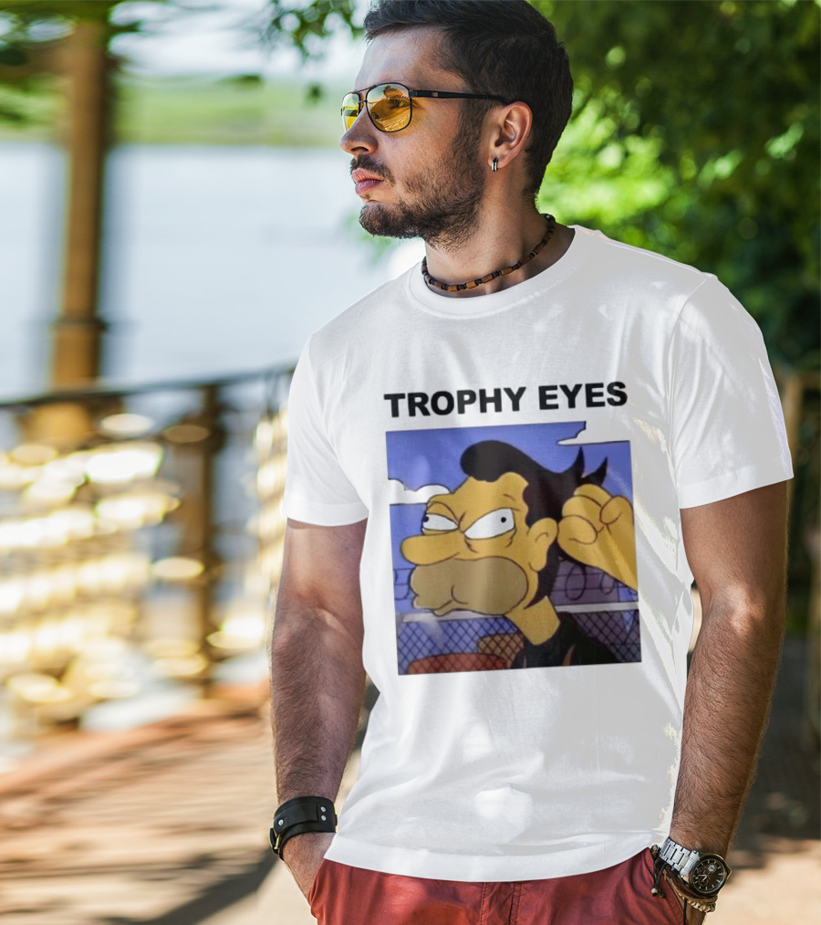 TROPHY EYES The Simpson Character Image T-Shirt