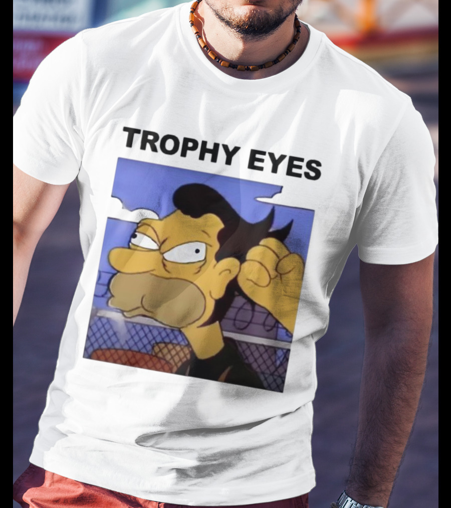 TROPHY EYES The Simpson Character Image T-Shirt