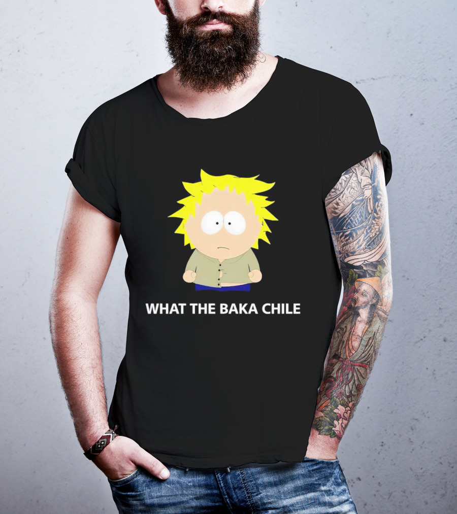 WHAT THE BAKA CHILE South Park Style Character T-Shirt