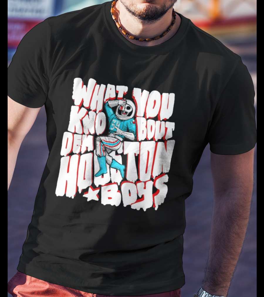 What You Know Bout Dem Houston Boys Astronaut Football T-Shirt