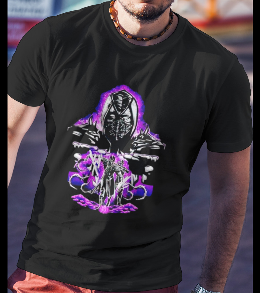Noob Saibot's Shadow Assault With Purple Aura T-Shirt