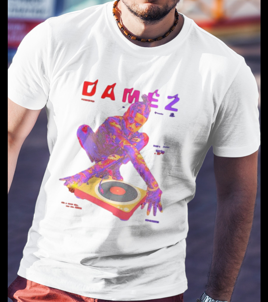 Damez Presents HIPHOP50 Vibrant Turntable Experience T-Shirt