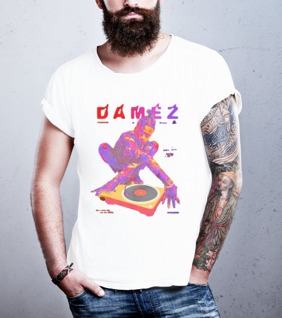 Damez Presents HIPHOP50 Vibrant Turntable Experience T-Shirt