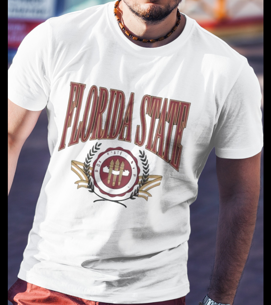 Florida State Emblem Torch Laurel T-Shirt