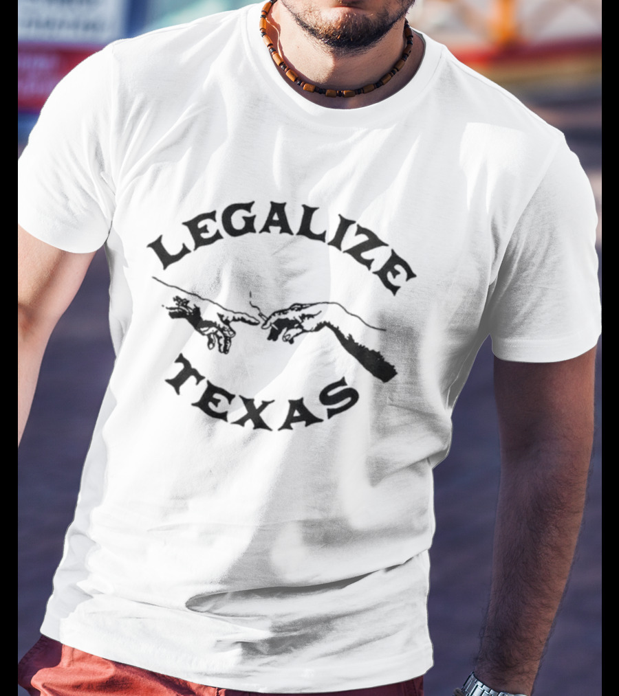 Legalize Texas Hands Touching Iconic T-Shirt