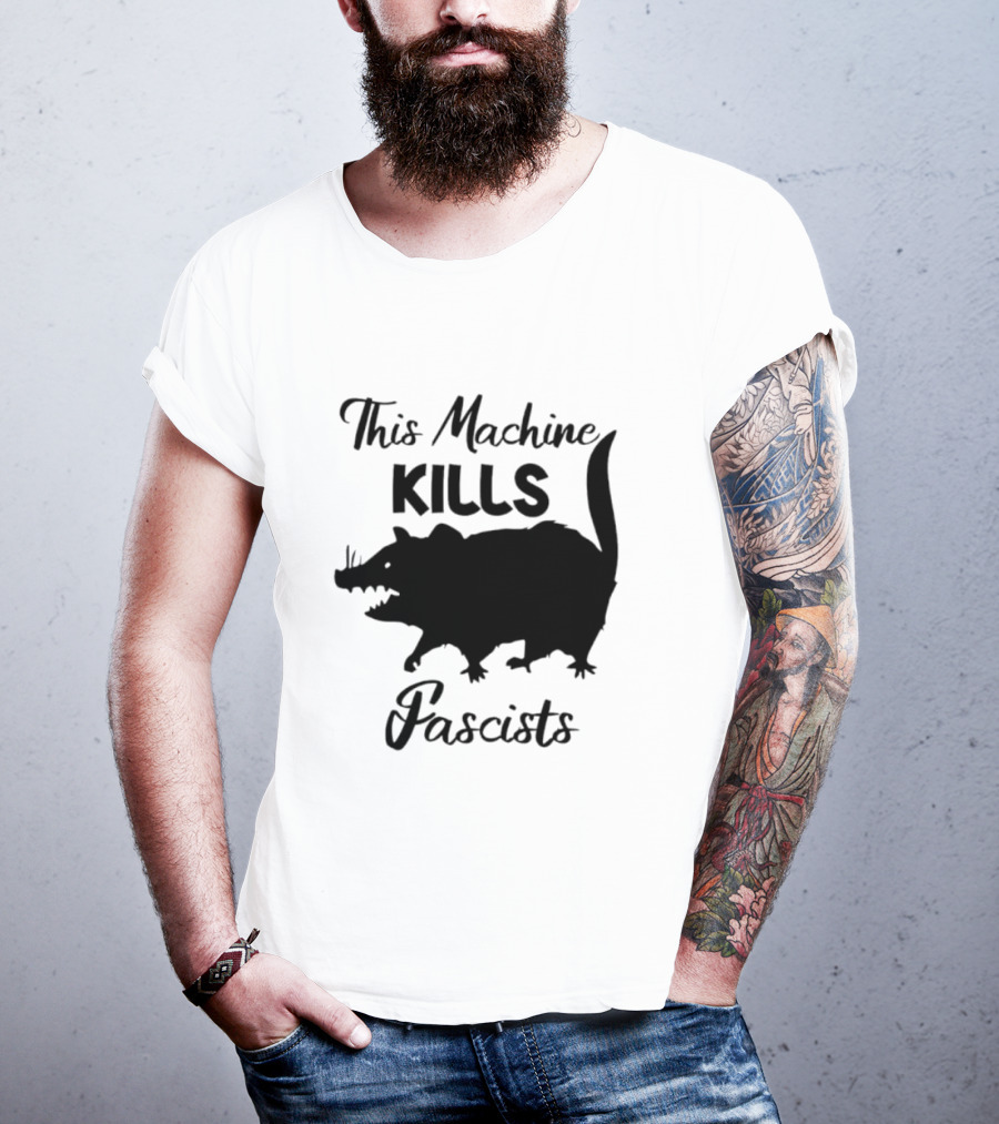 This Machine Kills Fascists Rat T-Shirt