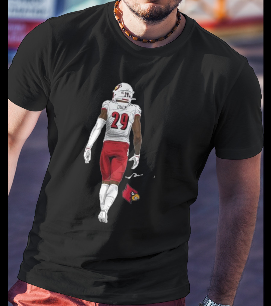 Storm Duck Louisville Cardinals Football Player Number 29 T-Shirt