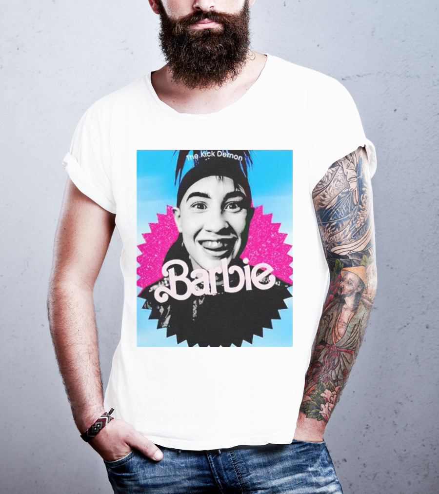 The Kick Demon Barbie Iconic Bold Face T-Shirt