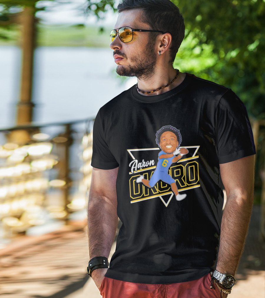 Aaron Okoro Football Caricature Signature 6 Jersey T-Shirt