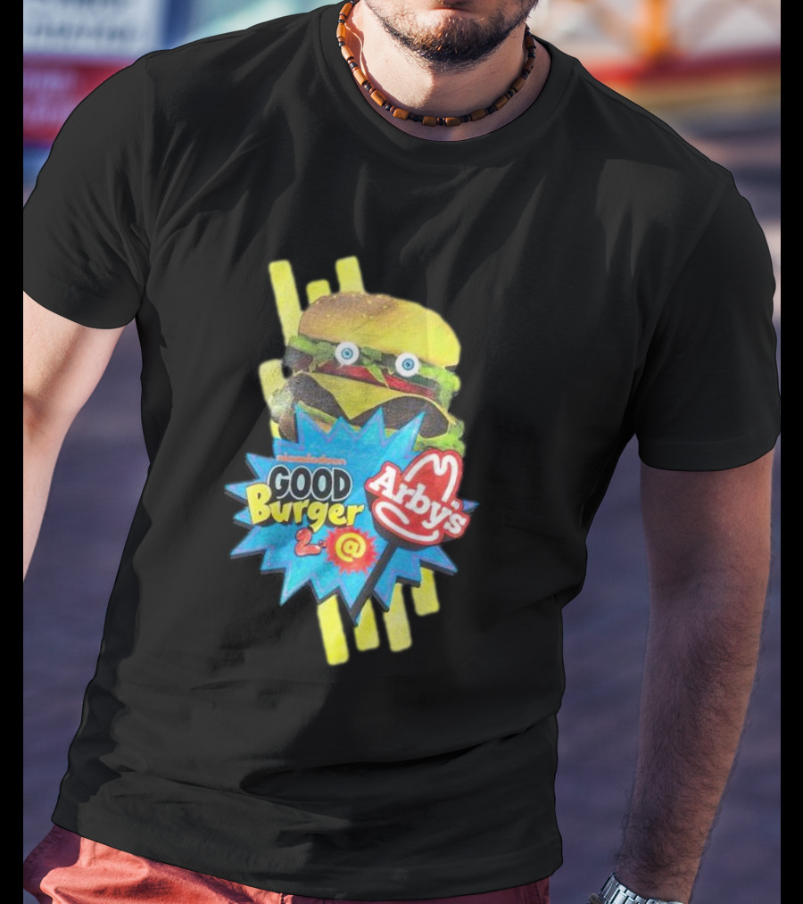 Nickelodeon Good Burger 2 Arby’s Crossover Promo Burger Character T-Shirt