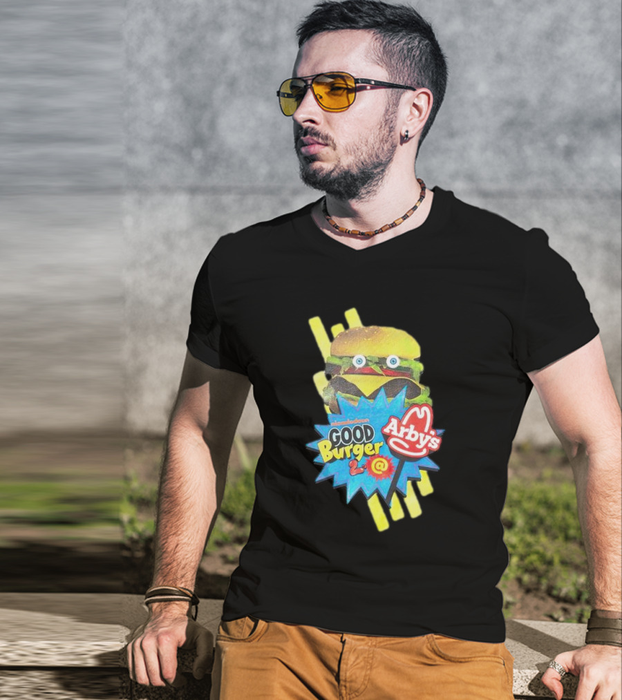 Nickelodeon Good Burger 2 Arby’s Crossover Promo Burger Character T-Shirt
