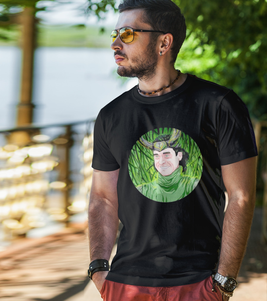Breaking Bad Loki Crossover Horned Green Character T-Shirt