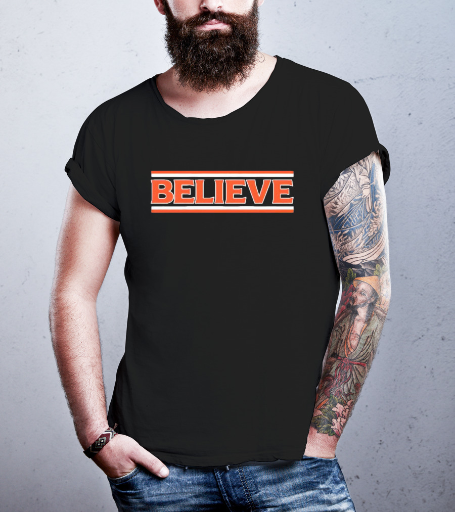 Cleveland Football Believe Browns Team Spirit T-Shirt