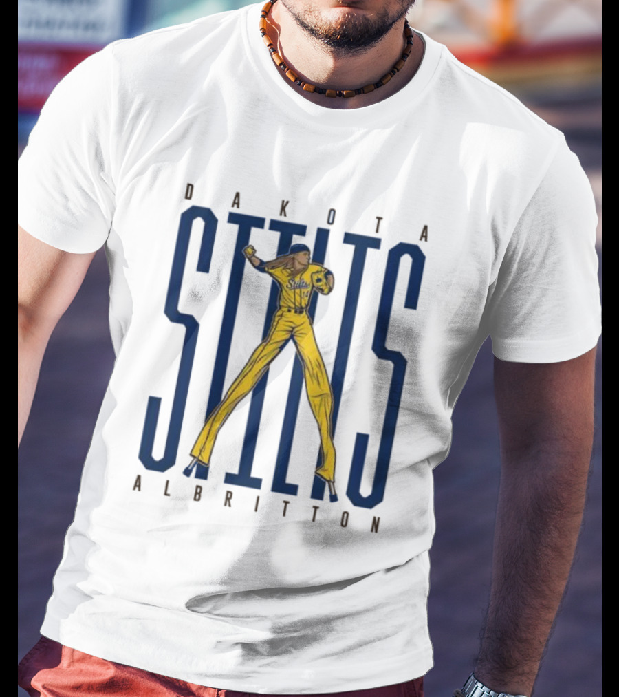 Dakota Albritton Stilts Baseball Pitcher Action Pose T-Shirt