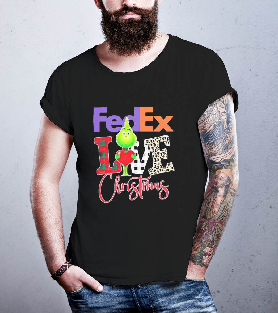 FedEx Grinch Love Christmas T-Shirt