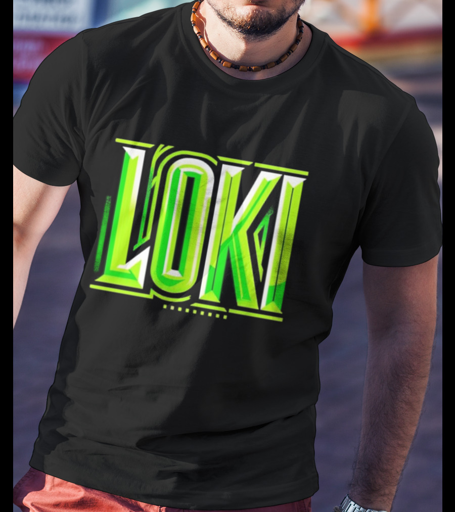 Loki Marvel Series Green Gradient T-Shirt