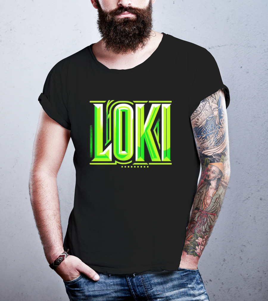 Loki Marvel Series Green Gradient T-Shirt
