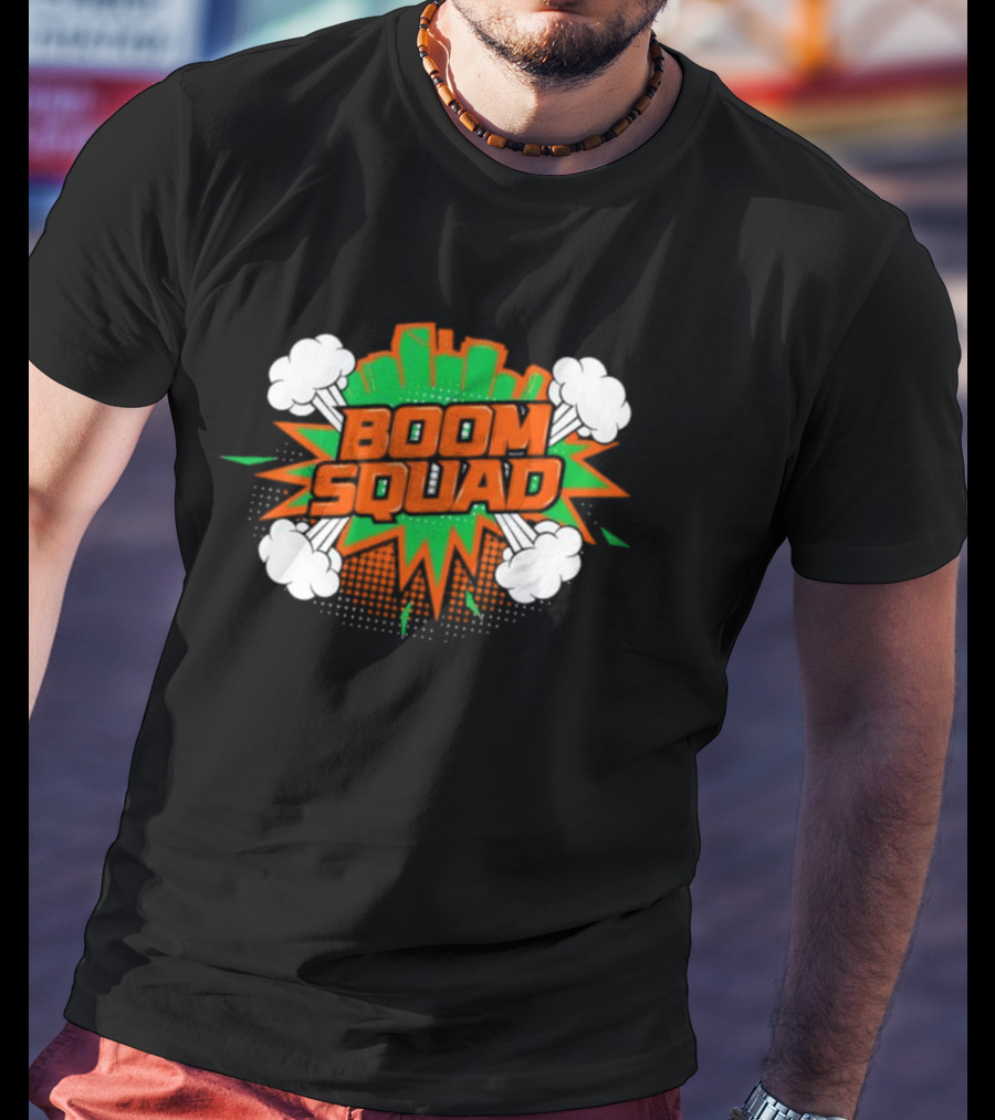 Miami Boom Squad Explosive Comic Style Burst T-Shirt