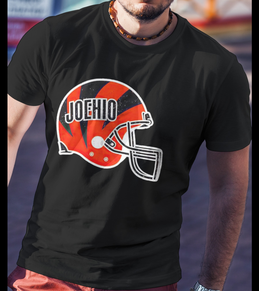 Cincinnati Bengals Joehio Football Helmet T-Shirt