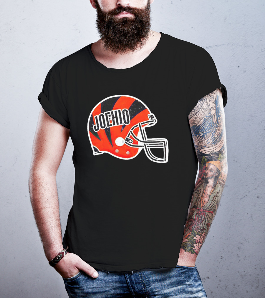 Cincinnati Bengals Joehio Football Helmet T-Shirt