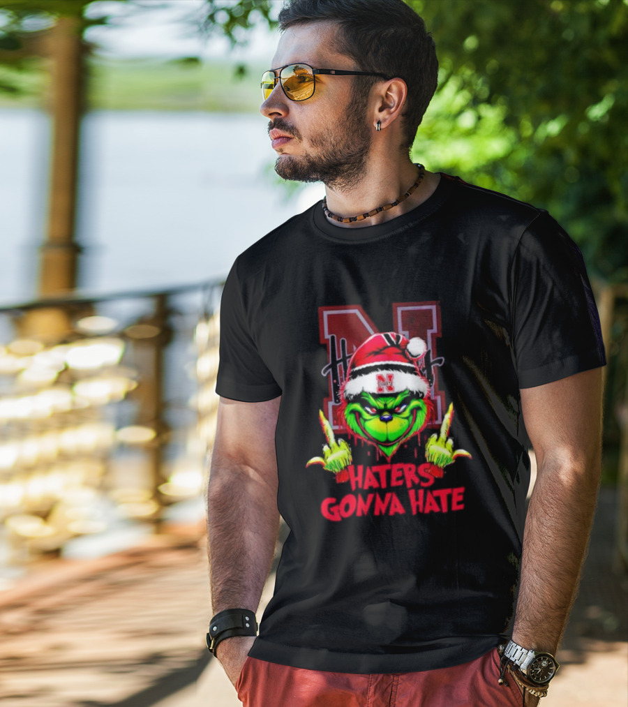 Nebraska Cornhuskers Grinch Haters Gonna Hate T-Shirt
