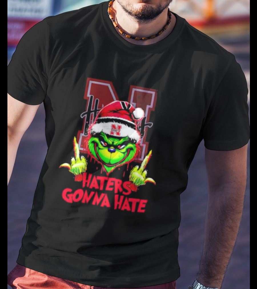 Nebraska Cornhuskers Grinch Haters Gonna Hate T-Shirt