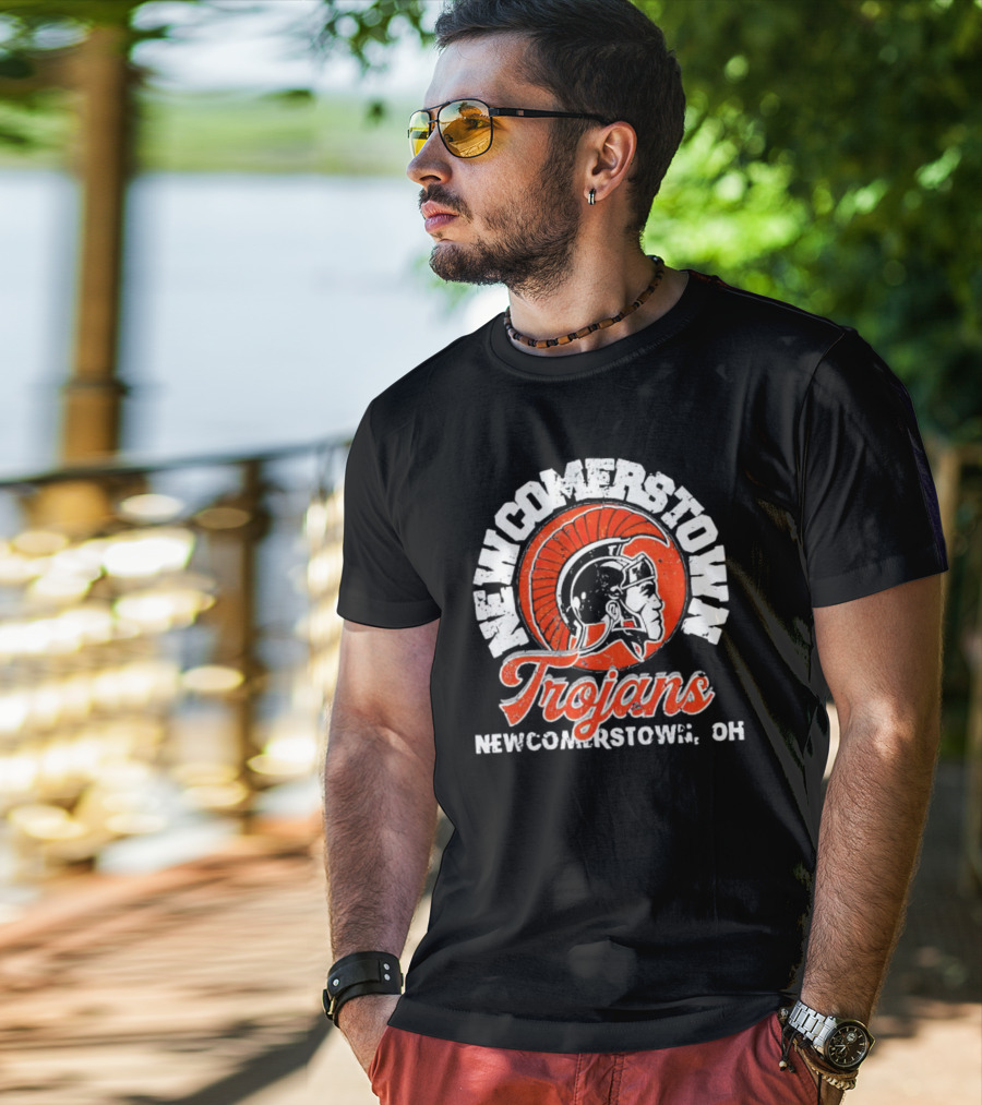 Newcomerstown Trojans Newcomerstown OH Helmet Emblem T-Shirt