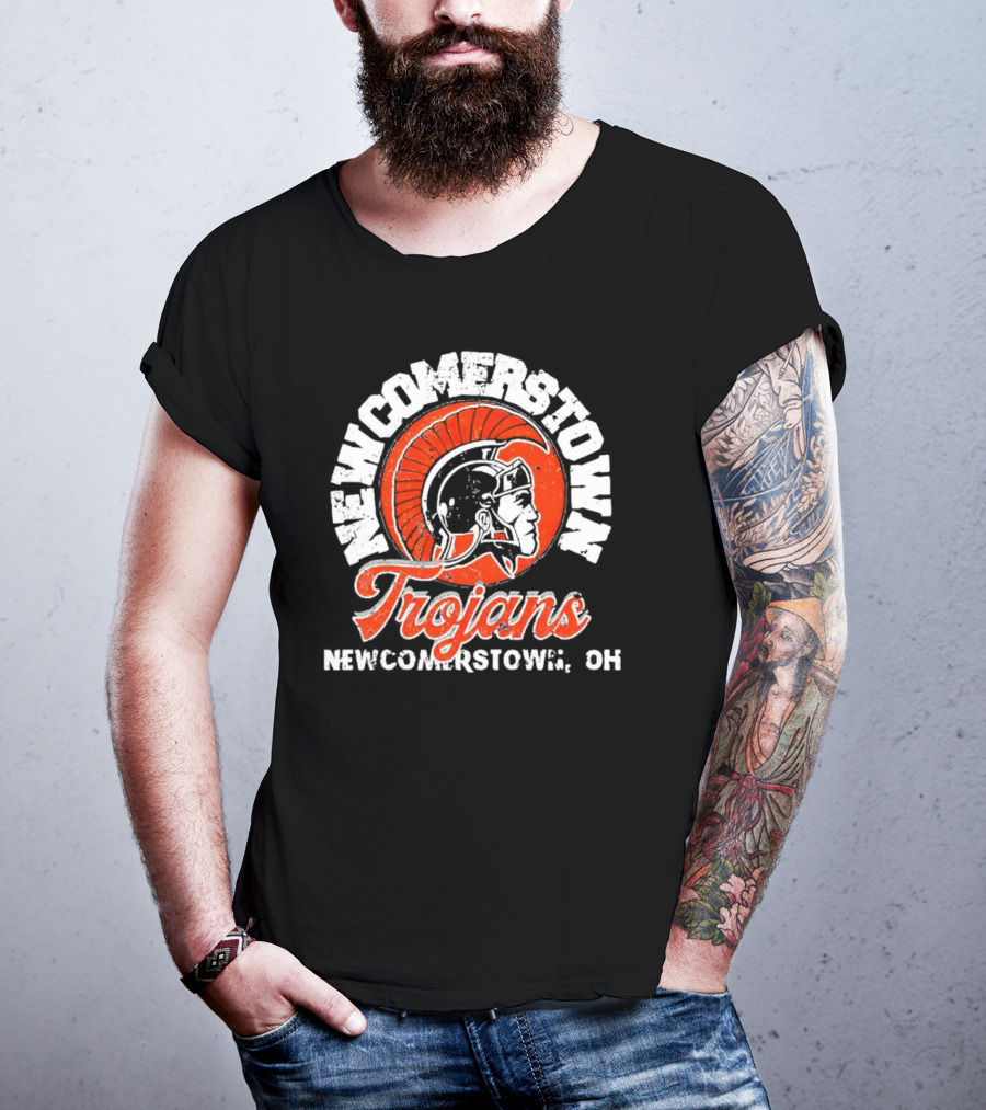 Newcomerstown Trojans Newcomerstown OH Helmet Emblem T-Shirt