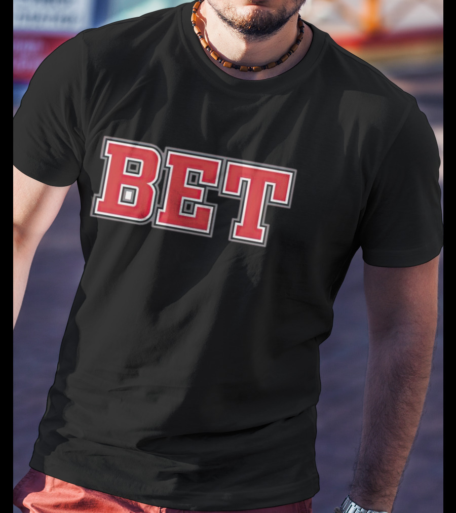 Ohio BET Font Red Letters T-Shirt