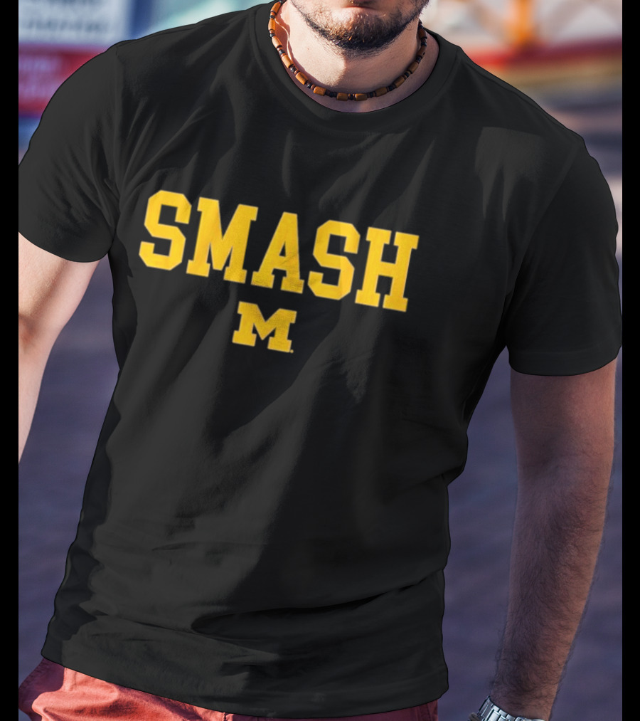SMASH M Michigan Football T-Shirt