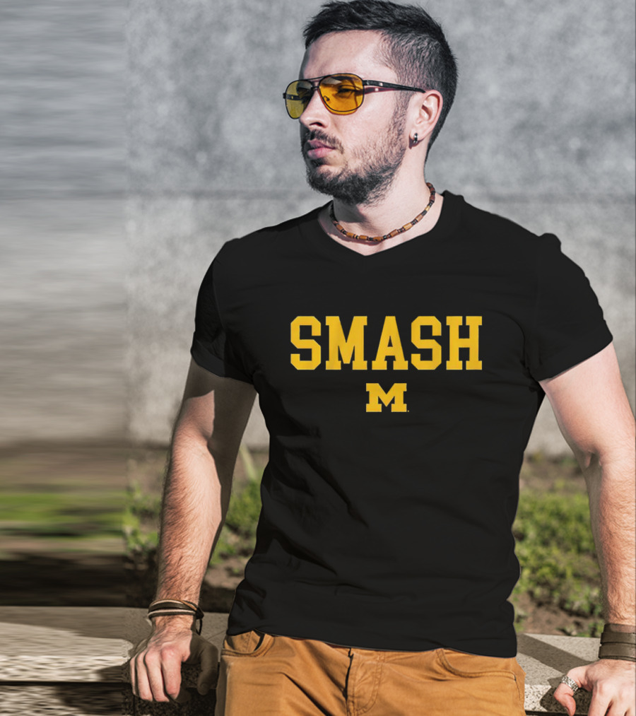 Michigan Wolverines Smash M T-Shirt