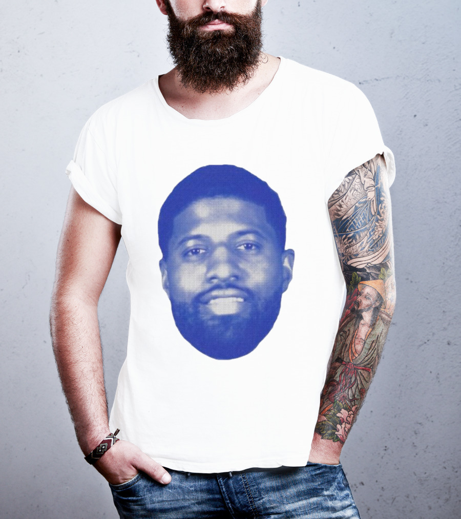Paul George Blue Halftone Face T-Shirt