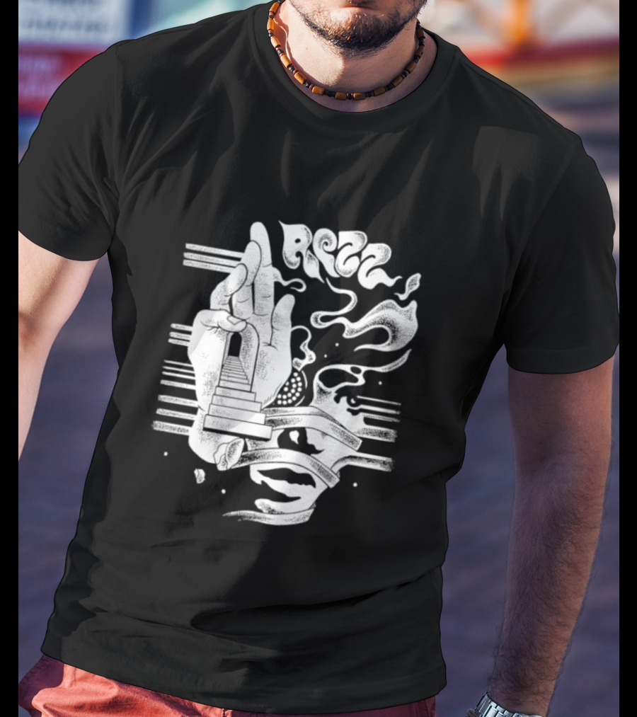 Rezz Perception Hand Staircase And Psychedelic Elements T-Shirt