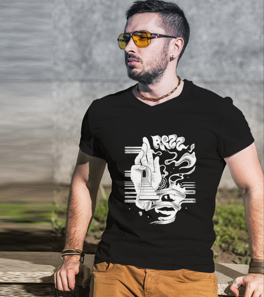 Rezz Perception Hand Staircase And Psychedelic Elements T-Shirt