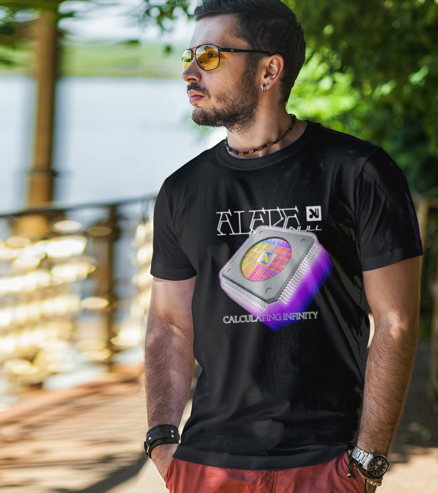 Aleph Null Calculating Infinity With Chip T-Shirt