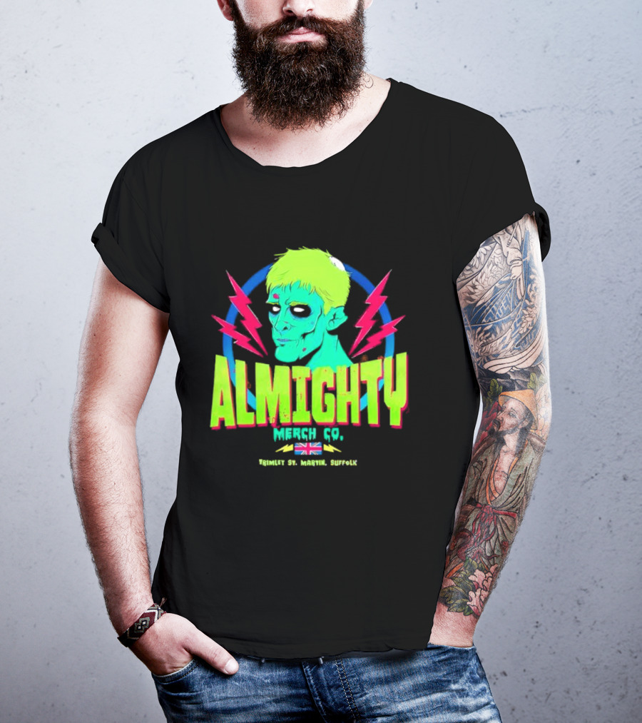 Almighty Merch Co. Frankenstein Illustration Trimley St. Martin Suffolk T-Shirt