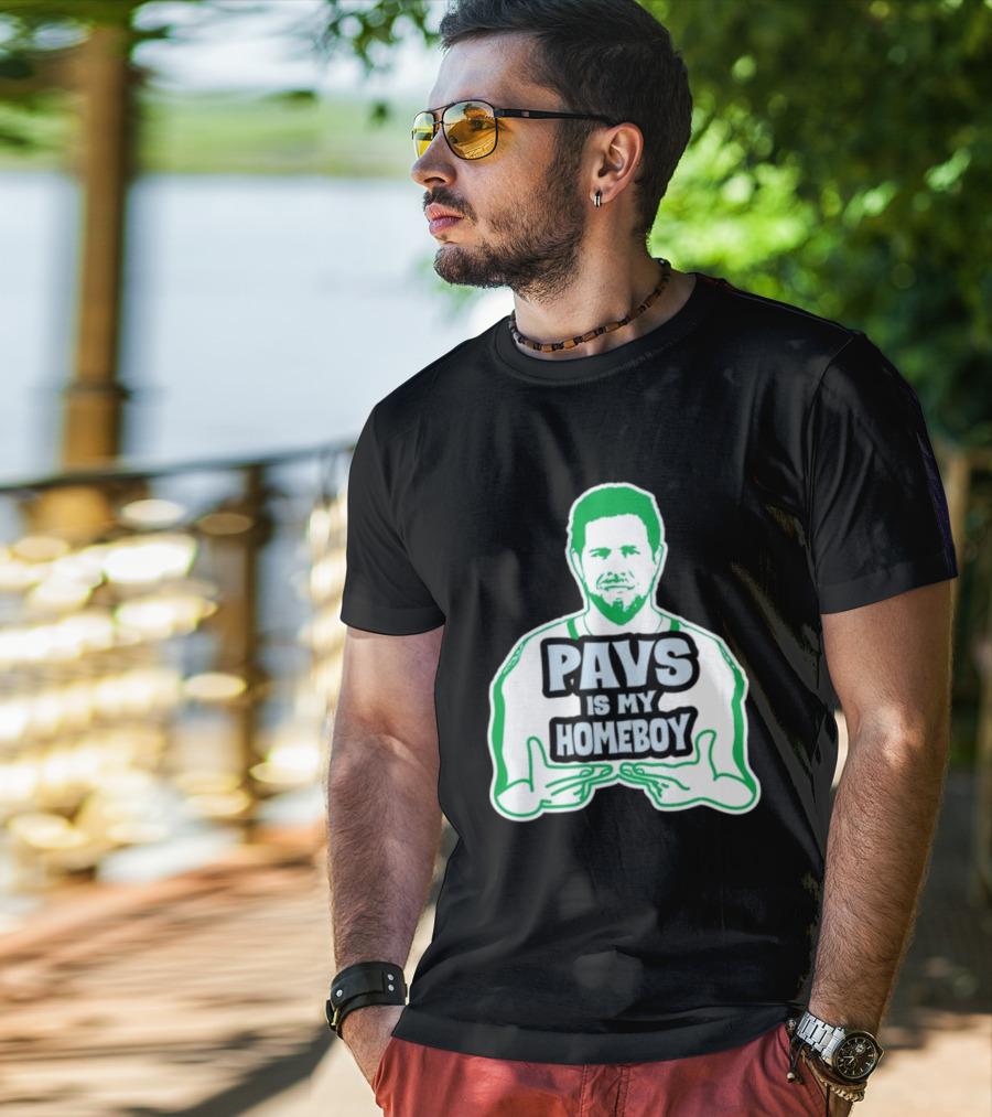 Dallas Stars Pavs Is My Homeboy Green And White T-Shirt