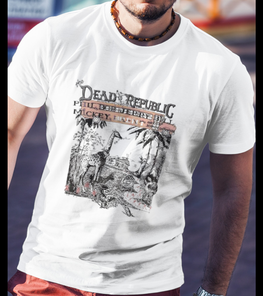 The Dead Republic Phil Bob Jerry Bill Mickey Brent Safari Scene T-Shirt