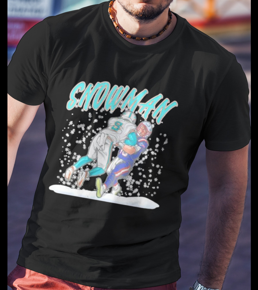 SNOWMAN Jevon Holland Tackle Football Action Scene T-Shirt