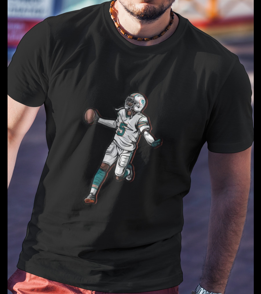 Miami Dolphins Jalen Football Player Number 5 T-Shirt