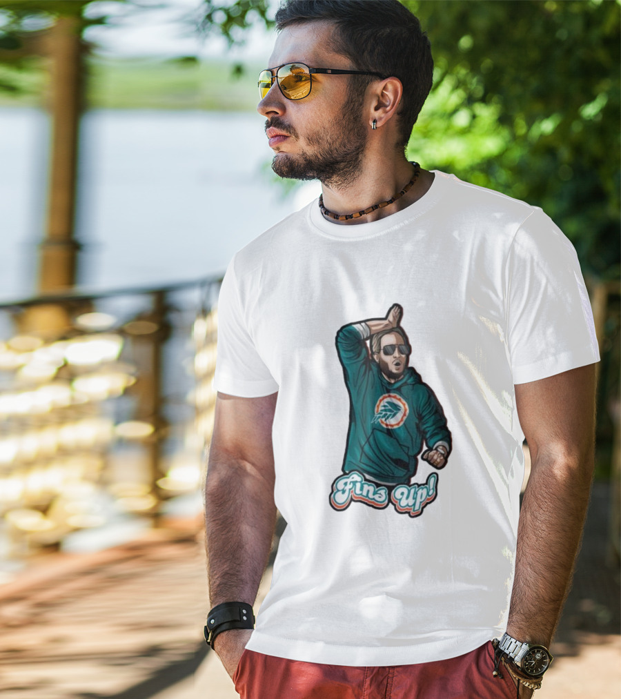 Mike McDaniel Fins Up Miami Dolphins Coach Motivation T-Shirt