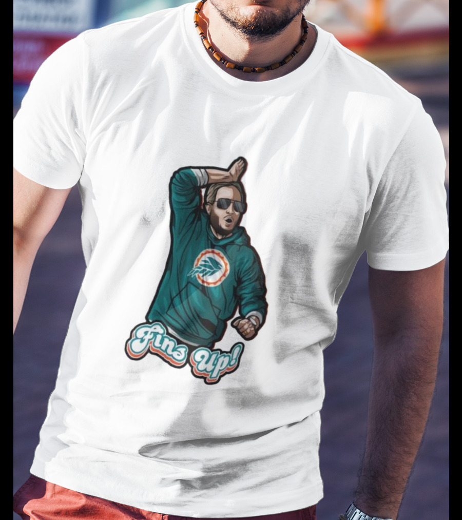 Mike McDaniel Fins Up Miami Dolphins Coach Motivation T-Shirt