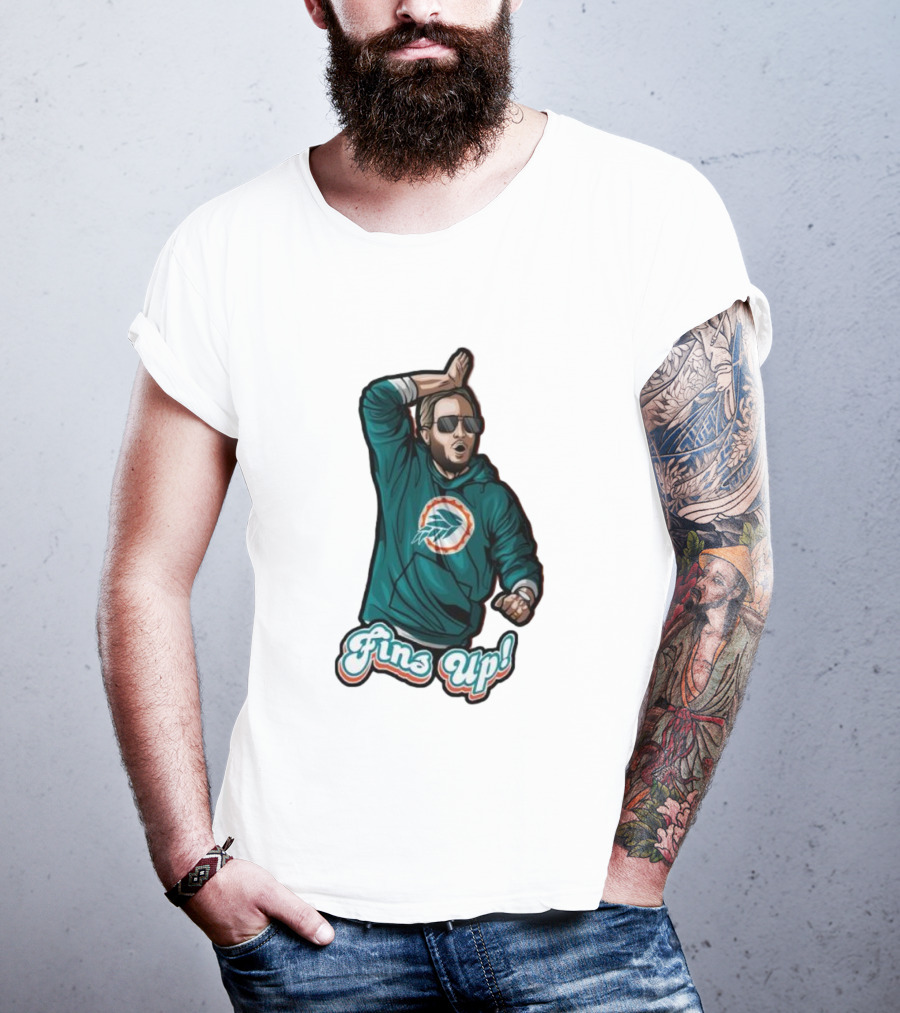 Mike McDaniel Fins Up Miami Dolphins Coach Motivation T-Shirt