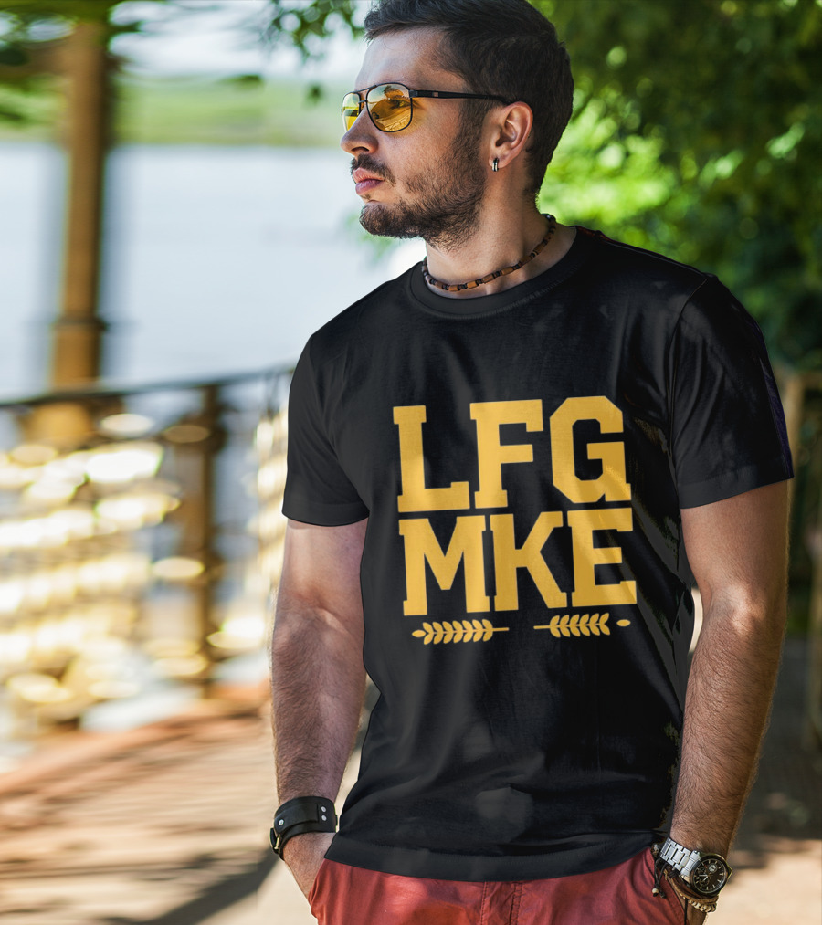 Milwaukee Brewers LFG MKE Wheat Stalks T-Shirt